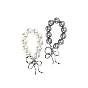 [엘케이트] 여성 가방장식 미니가방 리본키링 가방참 진주 키링 LJNA013