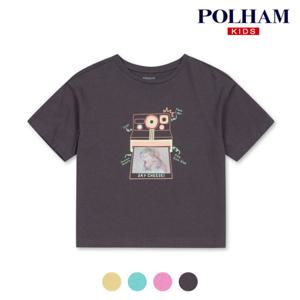 [폴햄키즈][폴햄키즈] 여아 홀로그램 그래픽 반팔 티셔츠_PKB2TS