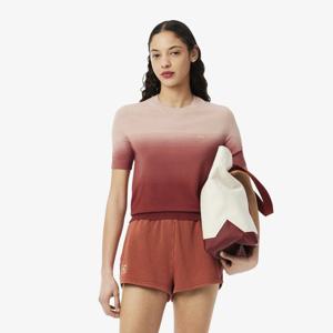 라코스테 공식 여성 그라데이션 반팔 스웨터 AF9281-55G GTI