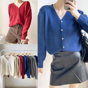 [시드마켓]컬러다양한브이가디건 511V638S 빅사이즈 여성의류