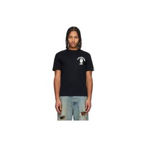 25 FW BAPE 남성 블랙 시티 카모 컬리지 ATS 티셔츠 252546M213146