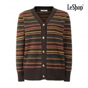 [르샵] 컬러풀 라인 Y버튼 니트 가디건 (BPBKC014A)