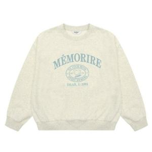 [에꼴리에]여아용 블루 후로킹 기모 맨투맨티 24D5453 GY_JJ