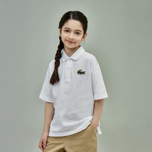 라코스테 공식 남아 키즈 루즈핏 반팔 폴로 PJ2482-55G 001