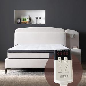 호텔라인 침대와 AI온열매트리스 결합 (퀸/조명협탁1개) GC435