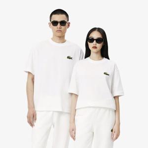 라코스테 공식 남성 부클 브랜딩 루즈핏 반팔 티셔츠 TH2745-55G 001