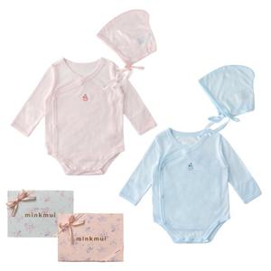 M밍크뮤D 26SS 체리리오셀SET배내바디슈트 2종 택1 (361700400708)