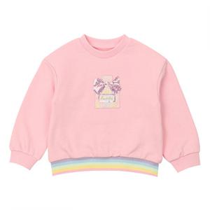 프렌치캣8 핑크 무지개립 맨투맨 (Q35DCT180P1)