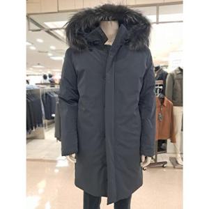 바쏘옴므 세이브존05 네이비시베리안구스폭스탈부착롱패딩 WSY4JOUB68ANY