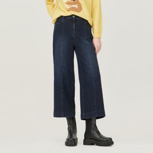 [베네통] 백 밴딩 라인 와이드 데님 팬츠_BADP52561NY