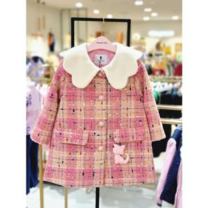 [프렌치캣 9D] 핑크 멀티체크 코트 (Q45DAC040S)
