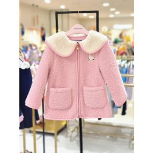 [프렌치캣 9D] 핑크 뽀글이 자켓 (Q45DKC020S)