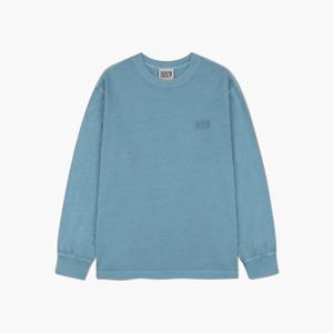M 마리떼프랑소와긴팔티 TQK MFG45FLS207STN BACK POINT CLASSIC LOGO DYEING LONG SLEEVE stone blue