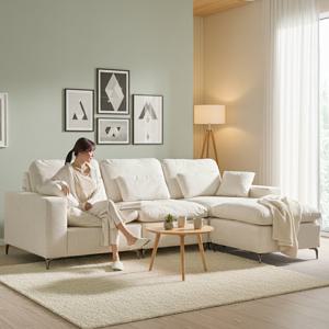 세인트블랑 라포 구스 스윙 패브릭 아쿠아텍스 이지클린 모듈 소파 4인 sk