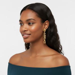 VERSACE LA MEDUSA LOGO DROP EARRINGS (1002273 1A00620 3J000) - B (라 메두사 로고 드롭 이어링)
