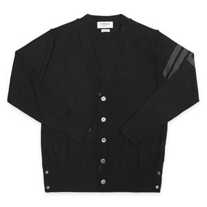 톰브라운 MKC002A 00014 001 4-바 스트라이프 브이넥 남성 가디건