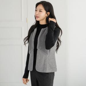 엄마옷 마담4060 소프트헤링본퍼울조끼 중년여성 데일리 -ZVE2512002-