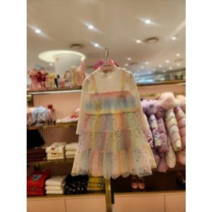 프렌치캣5 여아 무지개뷔스티에원피스 (Q56DAO050)