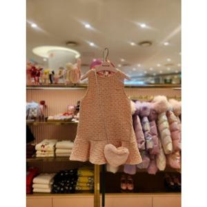 프렌치캣5 여아 핑크트위드가방원피스 (Q56DDO140)