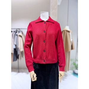 쉬즈미스 (SSKCDP41070) 카라넥 버튼업 니트 가디건