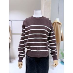 쉬즈미스 (SSKPOP41160) 스트라이프 크루넥 니트 풀오버