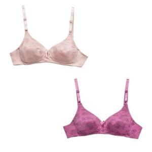 (보엠) 플로랄 패턴 노몰드 노와이어 A컵 브라 GWM