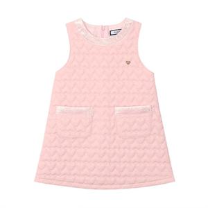 프렌치캣8 라이트 핑크 하트 퀼팅 점퍼 스커트 (Q35DCO220P4)