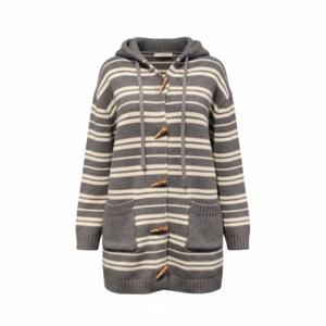 [페이지플린]단가라 후드 토글단추 롱 가디건 F5DCA514A