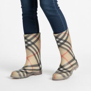 버버리 키즈 체크 마쉬 레인부츠 성인 여성 착용가능 8089242