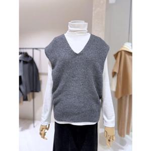 쉬즈미스 (SSKVTP41010) 캐시미어 울 브이넥 니트 베스트