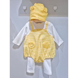 [아가방]부평모다 01T127907 스마일체크바디수트상하(모자)-BP