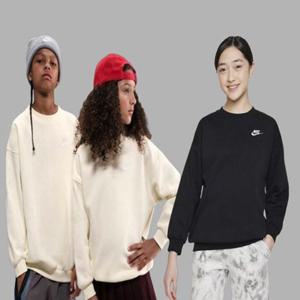 나이키키즈 (8-14세) 기모 나이키 클럽 기모맨투맨 초등학생티셔츠 A254SW323P 플레이키즈CH