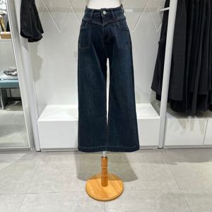 [밸리걸] 하이웨이스트 다크 데님 팬츠 614530