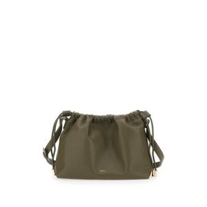 APC Green Crossbody Bag with Logo Lettering on the Front and Drawstring Closure in Ecoleather Woman PUAATF61583JAC
