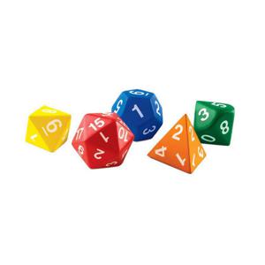 (러닝리소스)대형다면체주사위(5종)/LER7694/주사위/학급용