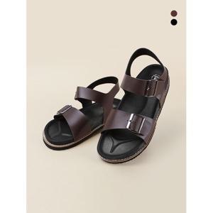 [신사야] 블랙아웃솔 버클 남성샌들 SSY1786