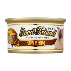 굿프랜드 고양이캔 참치&연어 85g