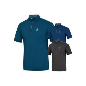 [콜핑] 남성 여름 하이쿨 반팔 집업 티셔츠 1902TK539M