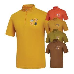 [콜핑] 남성 여름 하이쿨 반팔 집업 티셔츠 1902TK545M