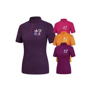 [콜핑] 여성 여름 하이쿨 반팔 집업 티셔츠 1902TK545W