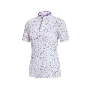 [콜핑] 1942TK724W 시원한 스판 기능성 여자 여름 프린팅 등산 집업 반팔 티셔츠