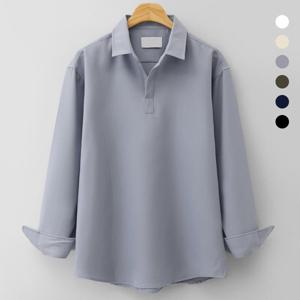 [엠엔씨]링클프리 반오픈 셔츠 (MDLS068RW)