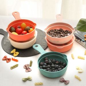 [올리오]드라마 손잡이 먹방 앞접시 뚜껑형 5종세트 캠핑 그릇