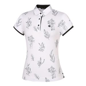 [레노마골프]여성 플라워 골지 반팔티셔츠 RWTYL6120-101