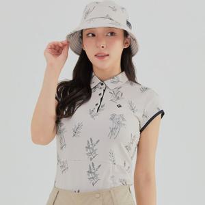 [레노마골프]여성 플라워 골지 반팔티셔츠 RWTYL6120-508