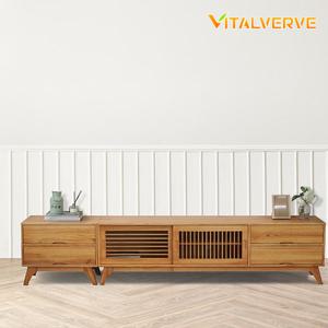 바이탈버브 디아 소나무원목 거실장세트 티비다이 2400