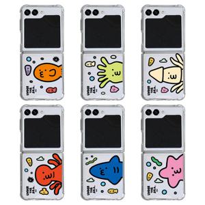 9C9C 빼꼼 언더더씨 젤하드 클리어케이스 갤럭시 Z 플립 5