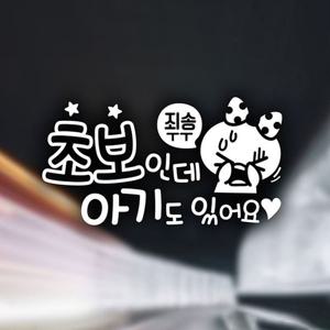 죄송ㅜㅜ 초보인데 초보자동차스티커-반사