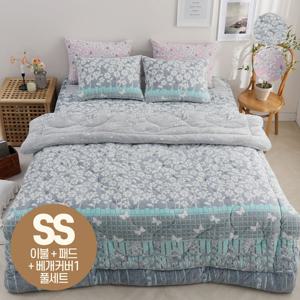 포근한 고밀도 밍크 극세사 5mm 차렵이불 패드 세트 슈퍼싱글 SS