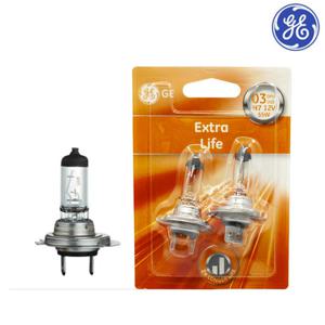 GE 엑스트라 롱라이프 할로겐 자동차 전조등 H7 12V 55W